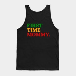 First Time Mommy, Rasta Colors, African Tank Top